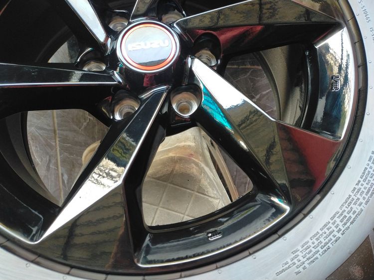 แม็กอีซูซุ ขอบ17 สีอบpowder coat  พร้อมยางคอนติ 265 65 17 ปี24 ยางสวยทุกเส้นใส่ isuzu ตัวสูง mu-x  mu7 รูปที่ 6