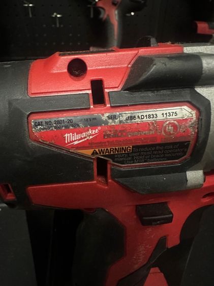 สว่านไร้สาย มือสอง Milwaukee 2801-20 สภาพดี ไม่รวมแบต รูปที่ 3