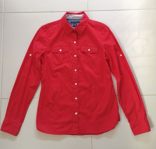เสื้อเชิ๊ต​แบรนด์​  TOMMY.​ มือ​ 2​  สภาพใหม่ รูปที่ 3