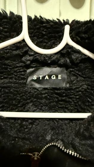 เสื้อหนังชามัวร์สีดำขนแกะหนานุ่ม ติดลบได้ งานป้ายเกาหลี  แบรนด์ Stage เสื้อกันหนาว เสื้อขนแกะ รูปที่ 2