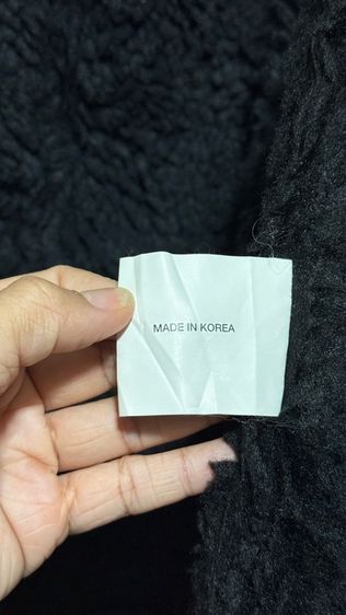 เสื้อหนังชามัวร์สีดำขนแกะหนานุ่ม ติดลบได้ งานป้ายเกาหลี  แบรนด์ Stage เสื้อกันหนาว เสื้อขนแกะ รูปที่ 3