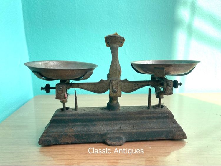 ตาชั่งทอง ตาชั่งยาจีน โบราณเก่าสะสม รูปที่ 9