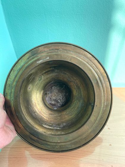 พาน ทองเหลือง ธนาคารนครหลวงไทยจำกัด โบราณเก่าสะสม รูปที่ 9