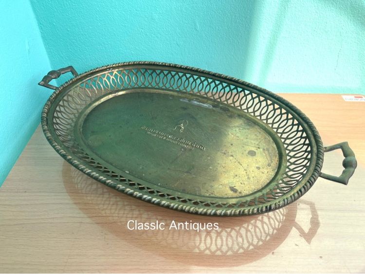 ถาด ทองเหลือง ธนาคารนครหลวงไทยจำกัด โบราณเก่าสะสม รูปที่ 11