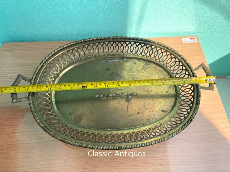 ถาด ทองเหลือง ธนาคารนครหลวงไทยจำกัด โบราณเก่าสะสม รูปที่ 13