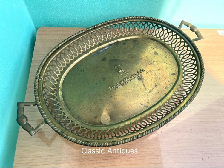 ถาด ทองเหลือง ธนาคารนครหลวงไทยจำกัด โบราณเก่าสะสม รูปที่ 7