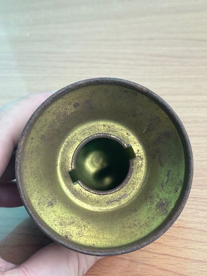 กระปุกออมสิน ลูกโลก สังกะสี เก่าโบราณสะสม รูปที่ 6