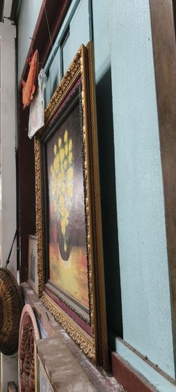 ภาพสีน้ำมันสวยงามเก่าผืนผ้าใบ รูปที่ 10