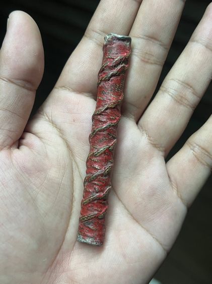 ตะกรุด3.7นิ้ว ไม่ทราบที่ ลงรักชาดแดง (มีสินค้าหลายรายการกดเข้ามาดูในโปรไฟล์ได้เลยครับ) รูปที่ 3