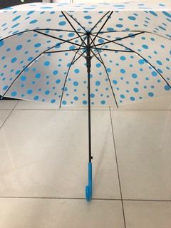 2 BLUE AND GREEN POLKA DOT UMBRELLAS - 2 UMBRELLAS รูปที่ 2