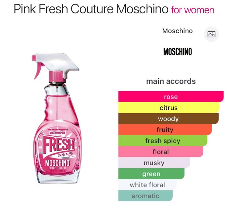 Moschino Pink Fresh Couture Moschino for Women EDT 100 ml No box  น้ำหอมแท้ ส่งฟรี รูปที่ 2