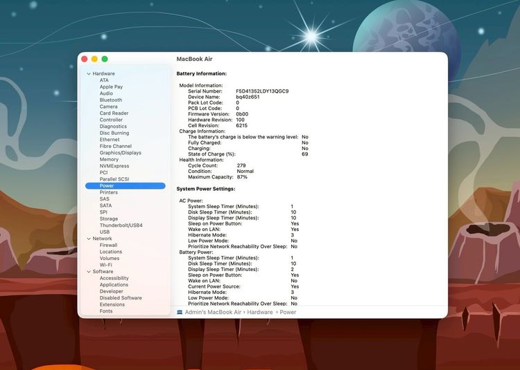 MacBook Air 13.6-inch M3 2024 Ram8GB SSD256GB Starlight  รูปที่ 13