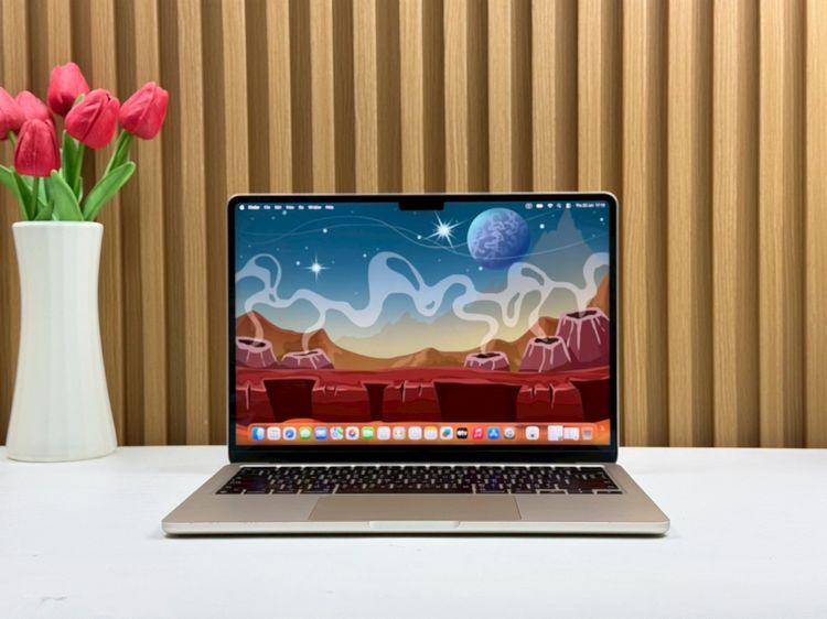 Apple แมค โอเอส 8 กิกะไบต์ อื่นๆ ไม่ใช่ MacBook Air 13.6-inch M3 2024 Ram8GB SSD256GB Starlight 