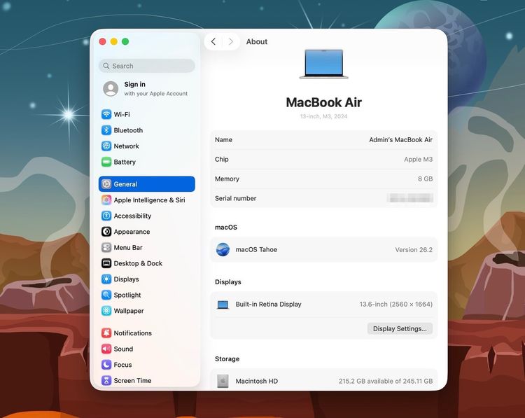 MacBook Air 13.6-inch M3 2024 Ram8GB SSD256GB Starlight  รูปที่ 12