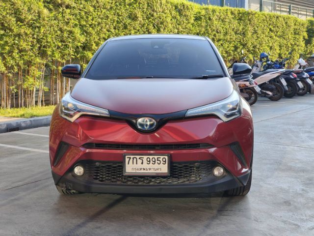 Toyota C-HR 2018 1.8 HV Hi Sedan เบนซิน ไม่ติดแก๊ส เกียร์อัตโนมัติ แดง รูปที่ 2