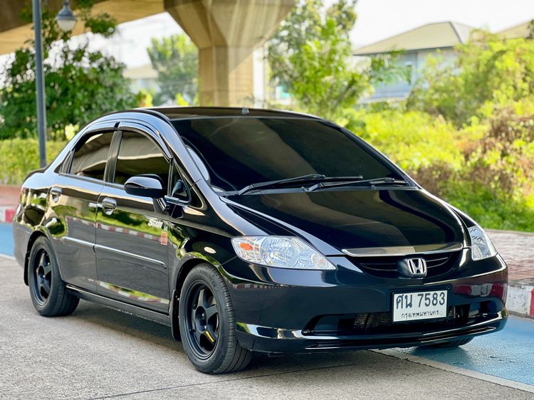 Honda City 2005 1.5 EXi Sedan เบนซิน ไม่ติดแก๊ส เกียร์อัตโนมัติ ดำ รูปที่ 3