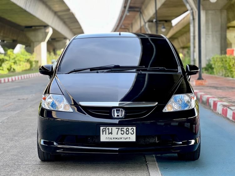Honda City 2005 1.5 EXi Sedan เบนซิน ไม่ติดแก๊ส เกียร์อัตโนมัติ ดำ รูปที่ 2