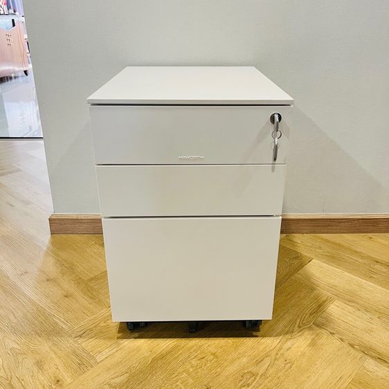Haworth White Metal Mobile Pedestal. รูปที่ 2