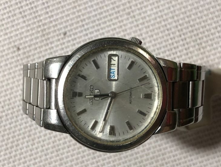 Seiko 5 automatic หน้าน้ำเงินลูกฟูก วินเทจมากๆ  รูปที่ 4