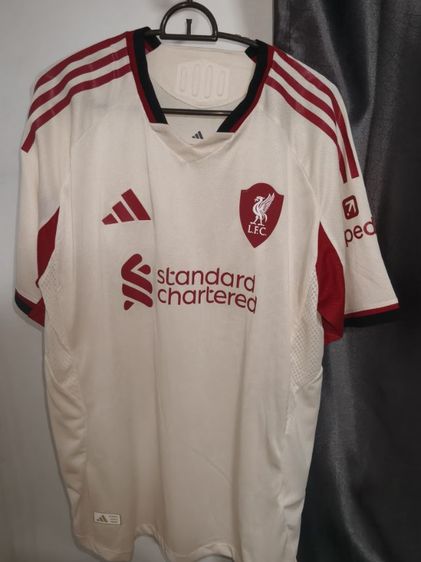 ผู้ชาย ครีม ชุดฟุตบอล Adidas เสื้อลิเวอร์พลู เกรดเพลเยอร์