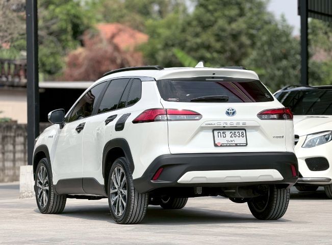 Toyota Corolla Cross 2022 1.8 Hybrid Premium Safety ไฮบริด เกียร์อัตโนมัติ ขาว รูปที่ 3