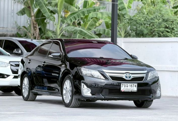 Toyota Camry 2013 2.5 HV เบนซิน เกียร์อัตโนมัติ ดำ รูปที่ 2