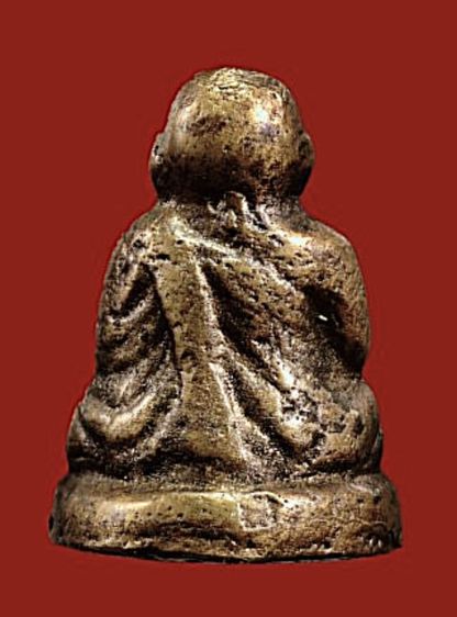 รับประกันแท้ รูปหล่อหลวงพ่อเงินวัดห้วยเขน พิมพ์กลางฐานสูง แขนบั้ง ปี2456