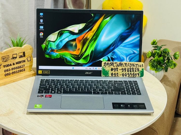 Acer Aspire Ryzen5 Series7 Radeon Graphic ,Ram 16G , M.2 Pcle 512G ประกันศูนย์