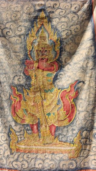 ผ้ายันต์เขียนมือสวยสมบูรณ์ผืนใหญ่ค่ะ  รูปที่ 8