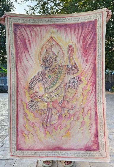 ผ้ายันต์เขียนมือสวยสมบูรณ์ผืนใหญ่ค่ะ  รูปที่ 5