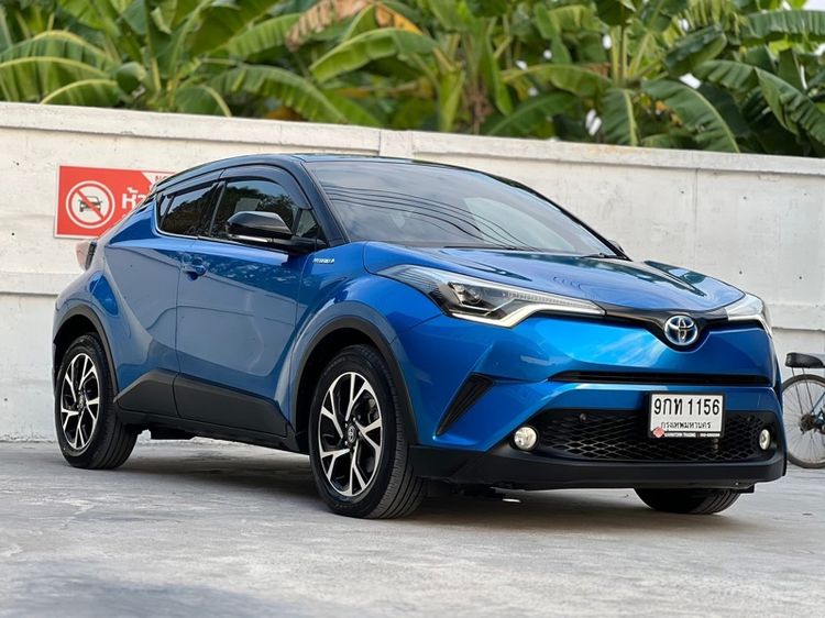Toyota C-HR 2019 1.8 HV Mid Utility-car ไฮบริด ไม่ติดแก๊ส เกียร์อัตโนมัติ น้ำเงิน รูปที่ 3