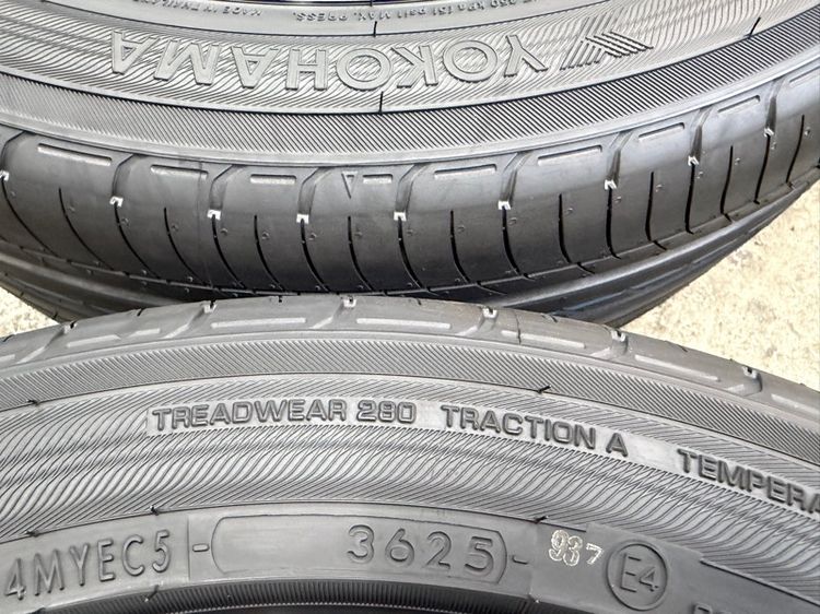 ล้อแม็ก HONDA CIVIC ขอบ 17“ ถอดป้ายแดง ยาง YOKOHAMA 215-50R17 ปี 25 สีเส้นตุ่มหน้ายางยังอยู่ครบ รูปที่ 10