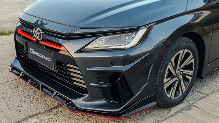 ชุดเเต่งสเกิร์ตรอบคัน GRIZZMO สำหรับ Toyota Yaris Ativ 2022 - 2026 ABS 100 งานเเบรนด์ไทย รูปที่ 7