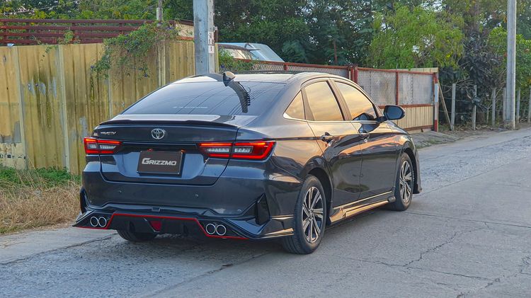 ชุดเเต่งสเกิร์ตรอบคัน GRIZZMO สำหรับ Toyota Yaris Ativ 2022 - 2026 ABS 100 งานเเบรนด์ไทย รูปที่ 3