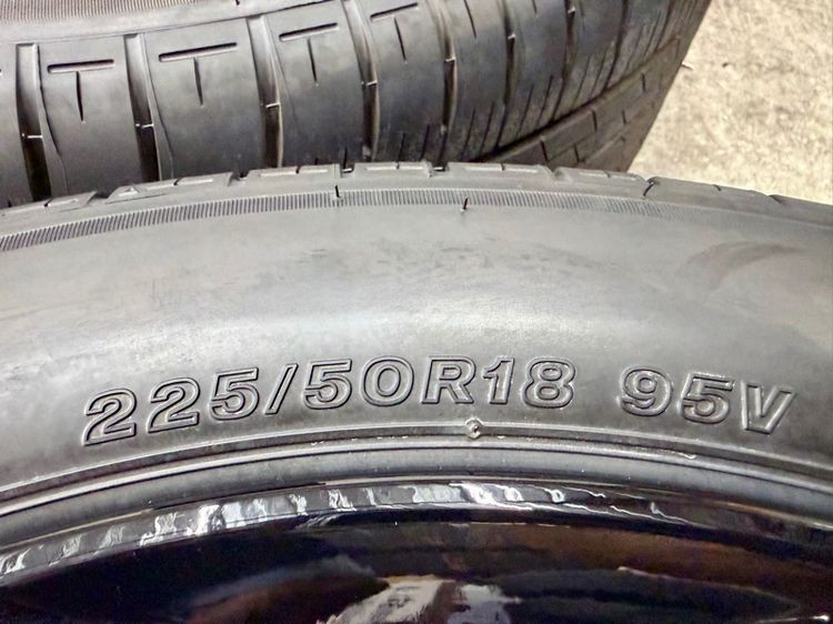 ล้อแม็ก HONDA HRV RS ขอบ 18” ถอดป้ายแดง ยาง BRIDGESTONE 225-50R18 ปี 25 สีเส้นหน้ายางยังอยู่ครบ รูปที่ 10