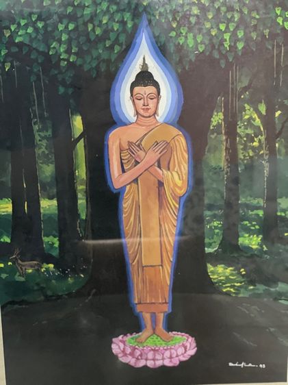 ภาพวาดพระพุทธเจ้าปางรำพึง รูปที่ 2