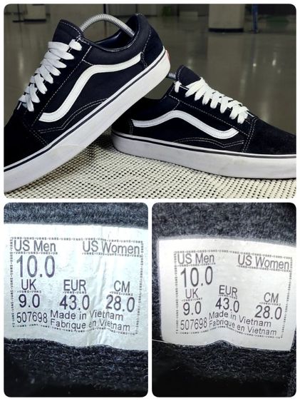 รองเท้า💥 VANS💥ของแท้‼️หนังกลับ สีดำ พื้นเดิมๆ สวยๆ สภาพดี💥ไซร์ 43 รูปที่ 7