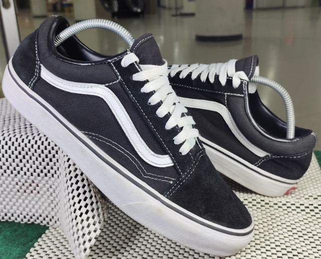 รองเท้า💥 VANS💥ของแท้‼️หนังกลับ สีดำ พื้นเดิมๆ สวยๆ สภาพดี💥ไซร์ 43 รูปที่ 11