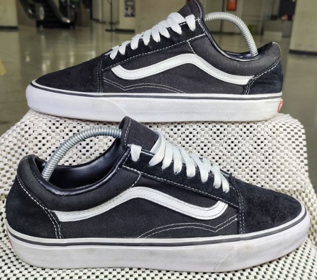 รองเท้า💥 VANS💥ของแท้‼️หนังกลับ สีดำ พื้นเดิมๆ สวยๆ สภาพดี💥ไซร์ 43 รูปที่ 9
