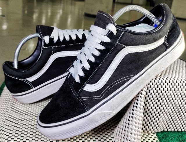 รองเท้า💥 VANS💥ของแท้‼️หนังกลับ สีดำ พื้นเดิมๆ สวยๆ สภาพดี💥ไซร์ 43 รูปที่ 10