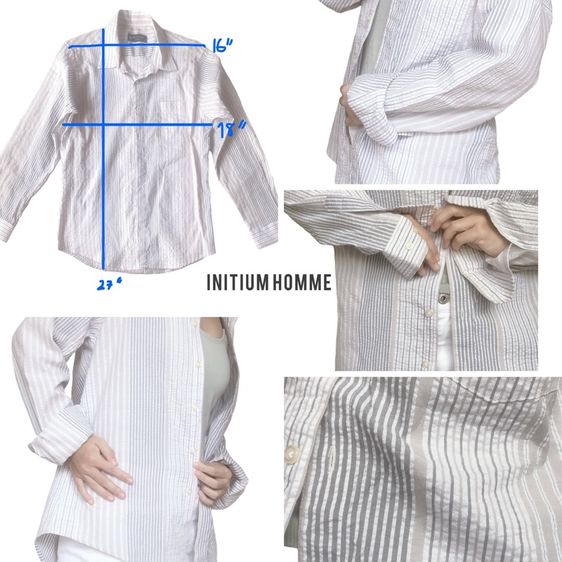 เชิ้ตลายทาง ชาย หญิง ใส่ได้ สนใจตัวไหน ทักถามได้ รูปที่ 3