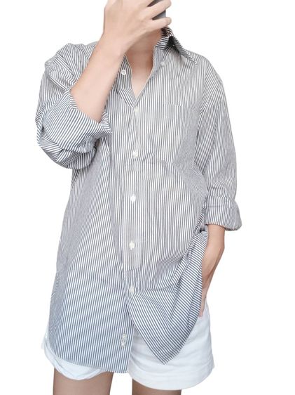 เชิ้ตลายทาง ชาย หญิง ใส่ได้ สนใจตัวไหน ทักถามได้ รูปที่ 17