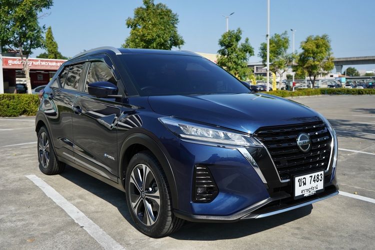 Nissan Kicks 2023 1.2 V Utility-car ไฟฟ้า เกียร์อัตโนมัติ น้ำเงิน รูปที่ 2