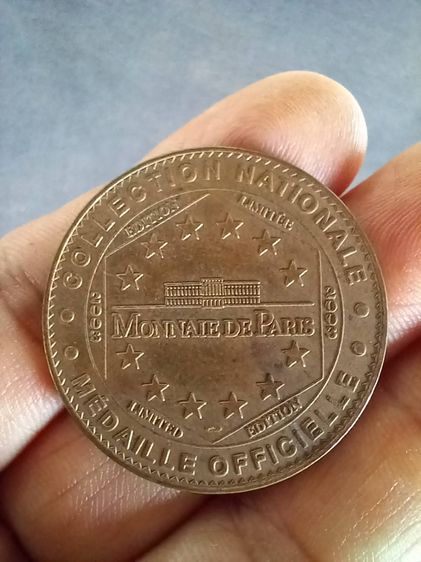 เหรียญที่ระลึก Monnaie de Paris Tourist Token 2003 มหาวิหารน็อทร์-ดามแห่งปารีสพระแม่มารีและพระบุตร ค.ศ.2003 รูปที่ 2