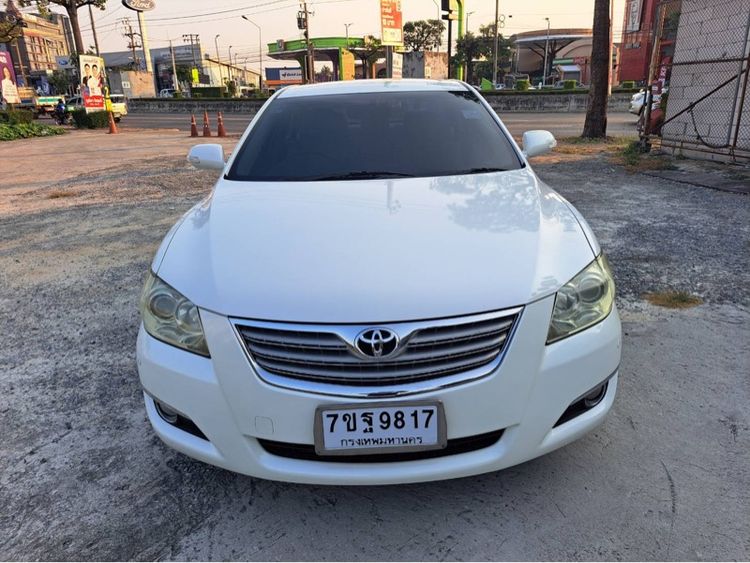 Toyota Camry 2007 2.4 V Sedan เบนซิน ไม่ติดแก๊ส เกียร์อัตโนมัติ ขาว รูปที่ 2