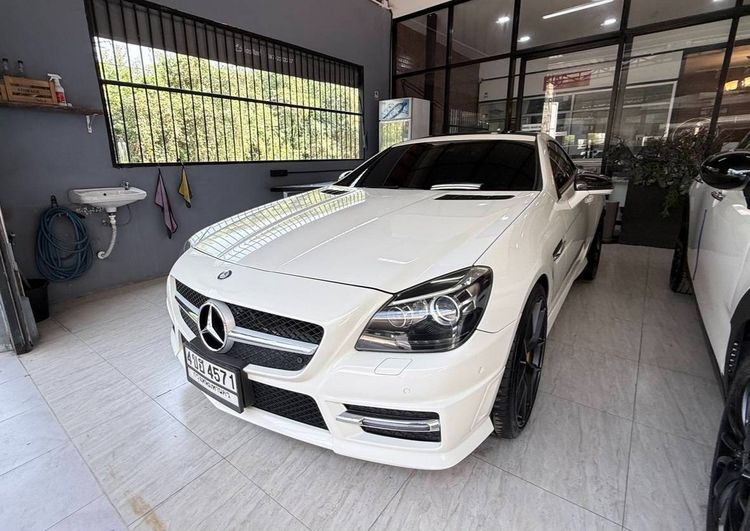 Mercedes-Benz SLK-Class 2014 SLK200 AMG Sedan เบนซิน ไม่ติดแก๊ส เกียร์อัตโนมัติ ขาว รูปที่ 2