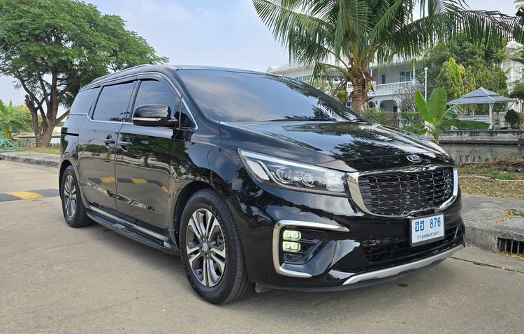 Kia Grand Carnival 2019 2.2 SXL Utility-car ดีเซล ไม่ติดแก๊ส เกียร์อัตโนมัติ ดำ