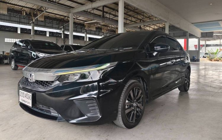 Honda City 2021 1.0 SV Sedan เบนซิน ไม่ติดแก๊ส เกียร์อัตโนมัติ ดำ รูปที่ 3