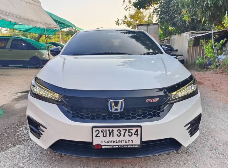 Honda City 2022 1.5 e:HEV RS Sedan ไฮบริด ไม่ติดแก๊ส เกียร์อัตโนมัติ ขาว รูปที่ 2