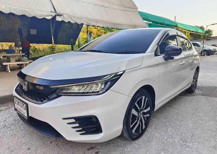 Honda City 2022 1.5 e:HEV RS Sedan ไฮบริด ไม่ติดแก๊ส เกียร์อัตโนมัติ ขาว รูปที่ 3